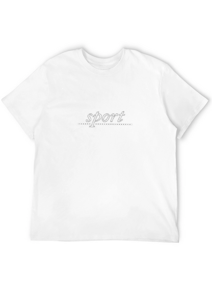 Mens Black Sport Graphic T-Shirt