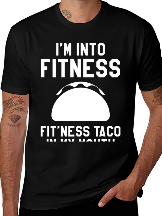 Fitness Taco Graphic T-Shirt - Funny Workout Tee