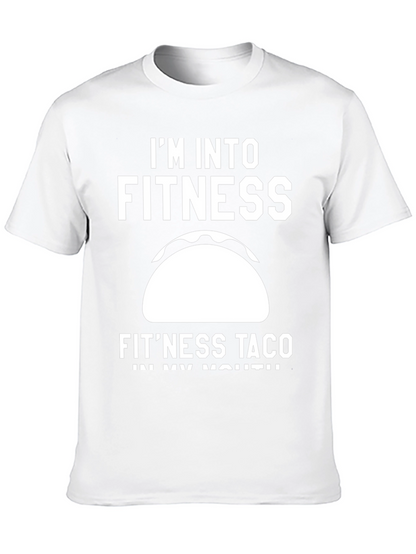 Fitness Taco Graphic T-Shirt - Funny Workout Tee