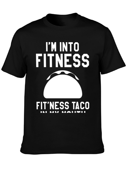 Fitness Taco Graphic T-Shirt - Funny Workout Tee