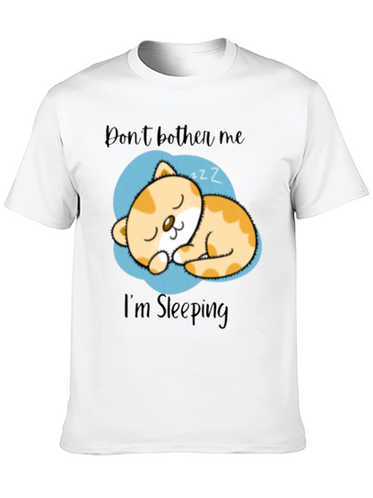 Dont Bother Me Im Sleeping Cat Graphic T-Shirt