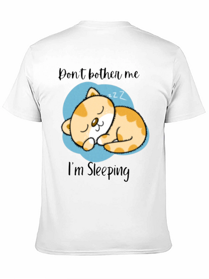 Dont Bother Me Im Sleeping Cat Graphic T-Shirt