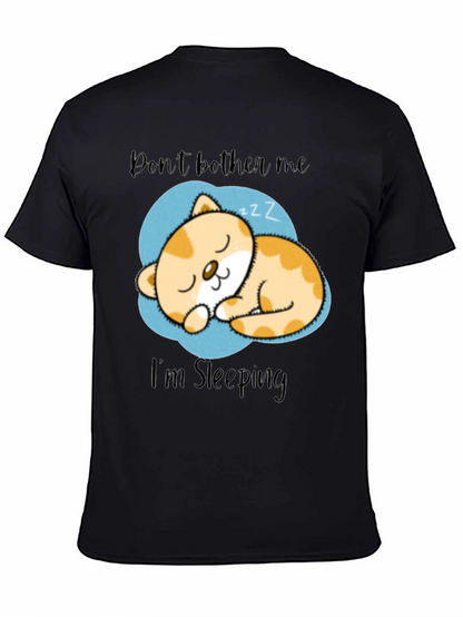 Dont Bother Me Im Sleeping Cat Graphic T-Shirt
