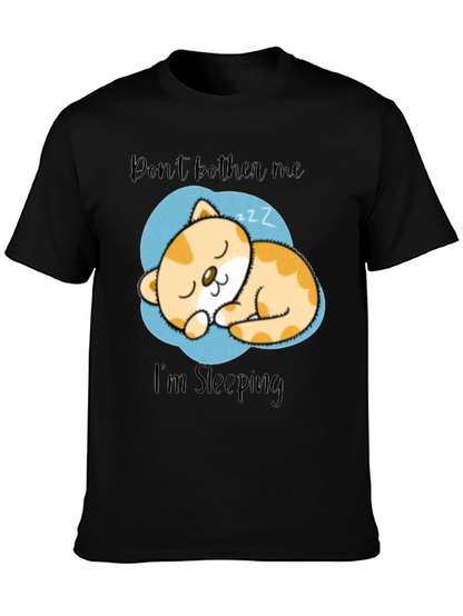 Dont Bother Me Im Sleeping Cat Graphic T-Shirt