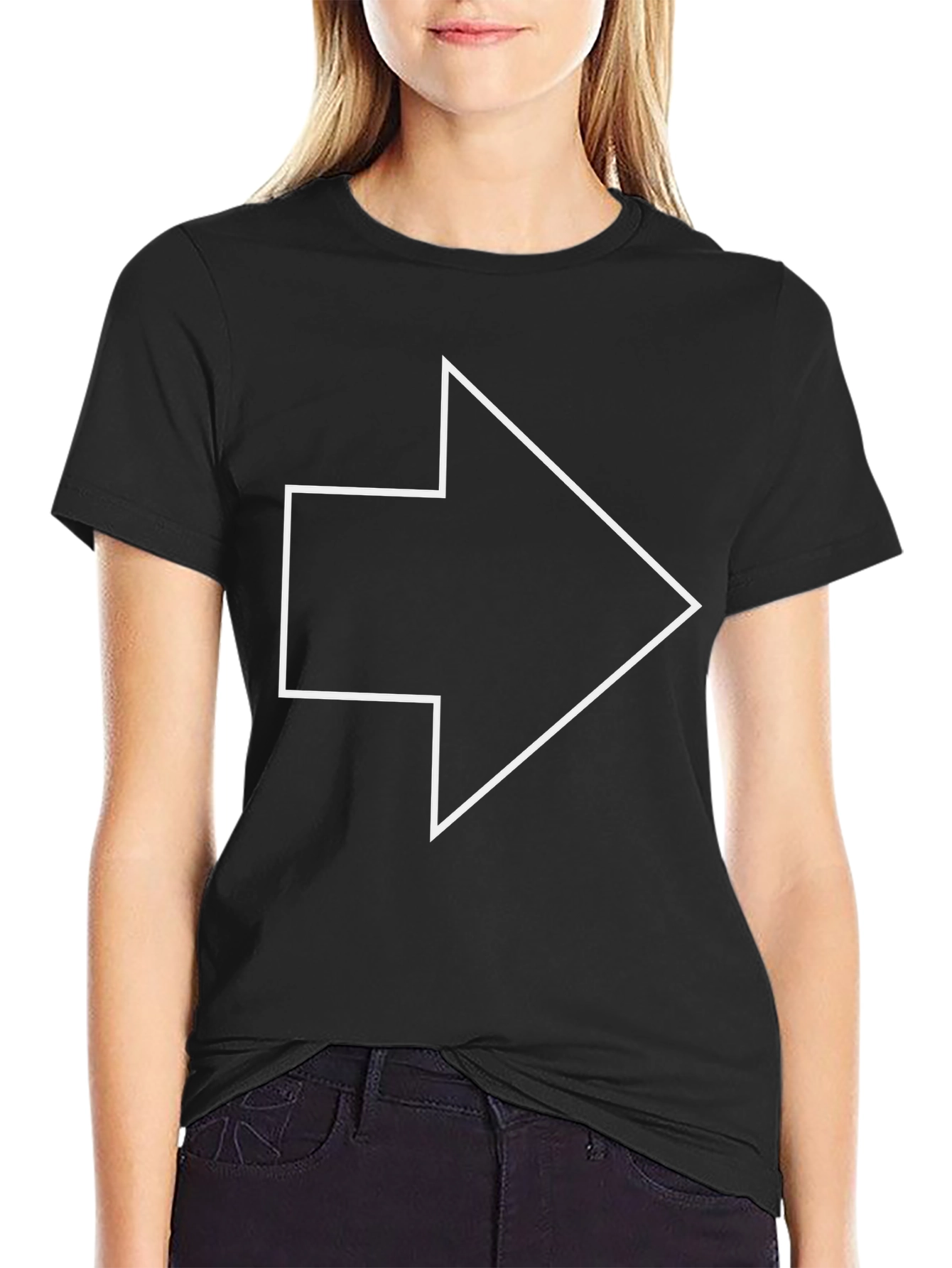 Arrow Graphic Tee - Modern Minimalist Design