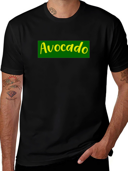 Avocado T-Shirt - Green & Yellow Graphic Print