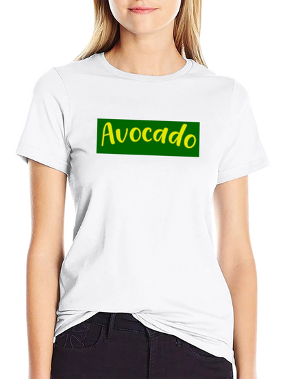Avocado T-Shirt - Green & Yellow Graphic Print