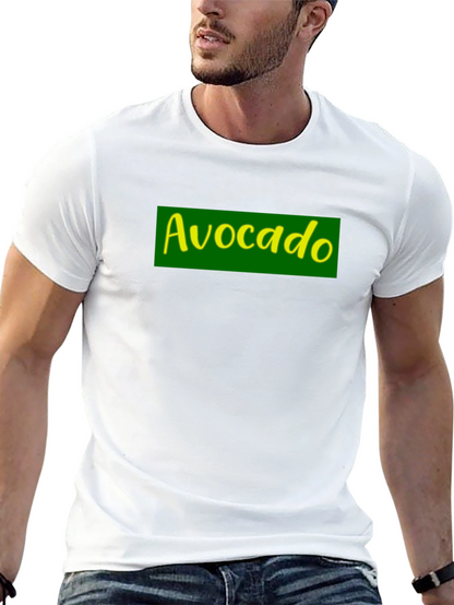 Avocado T-Shirt - Green & Yellow Graphic Print