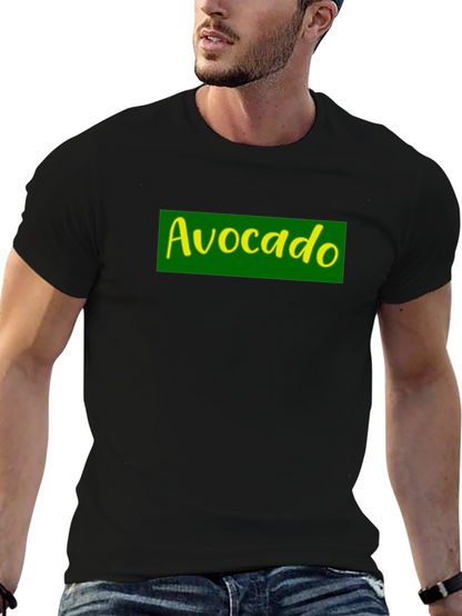 Avocado T-Shirt - Green & Yellow Graphic Print