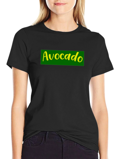 Avocado T-Shirt - Green & Yellow Graphic Print