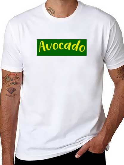Avocado T-Shirt - Green & Yellow Graphic Print