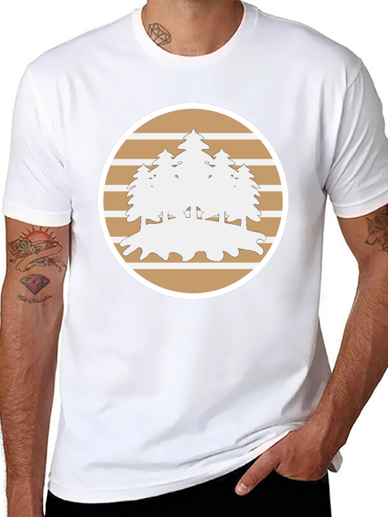 Nature Scene Graphic Tee - Comfort Fit