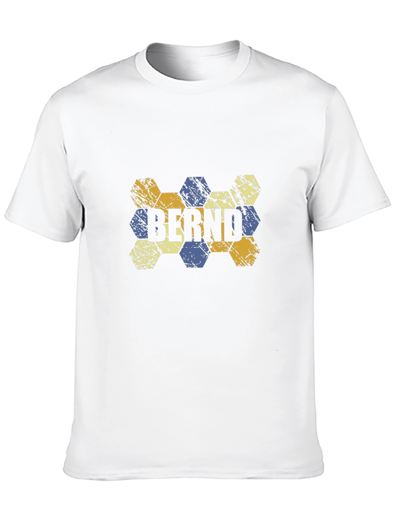 Bernd Hexagon Pattern T-Shirt - Black