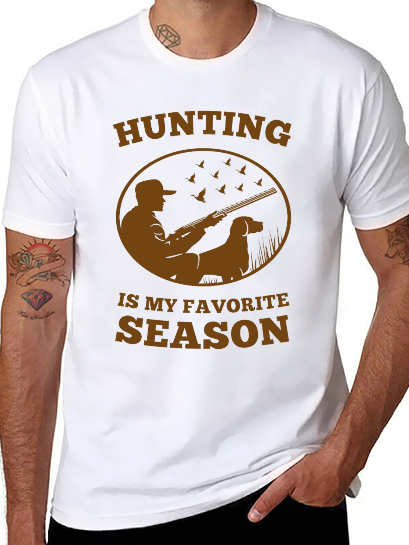 Hunting Season Tee - Hunter & Dog Design