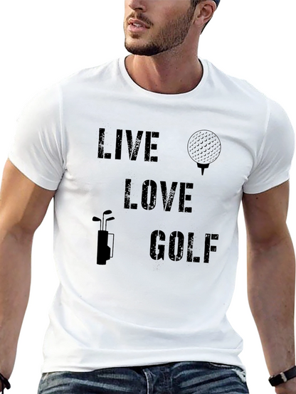Live Love Golf Graphic T-Shirt - Golfing Apparel
