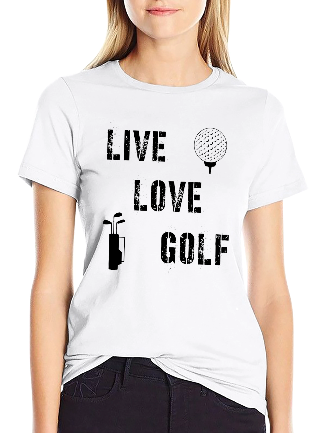 Live Love Golf Graphic T-Shirt - Golfing Apparel