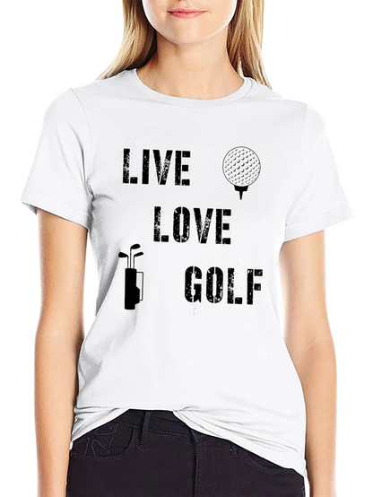 Live Love Golf Graphic T-Shirt - Golfing Apparel