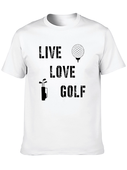 Live Love Golf Graphic T-Shirt - Golfing Apparel