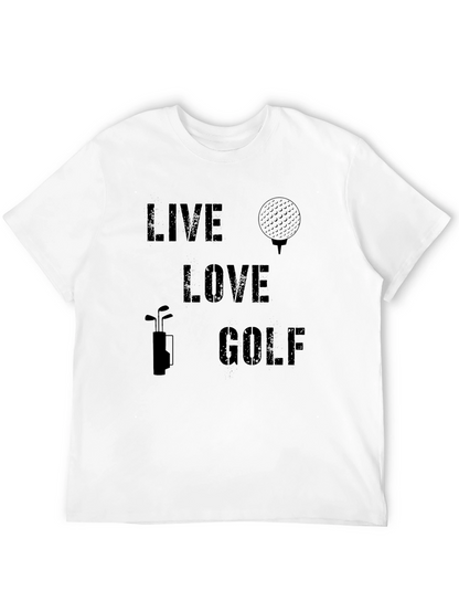 Live Love Golf Graphic T-Shirt - Golfing Apparel