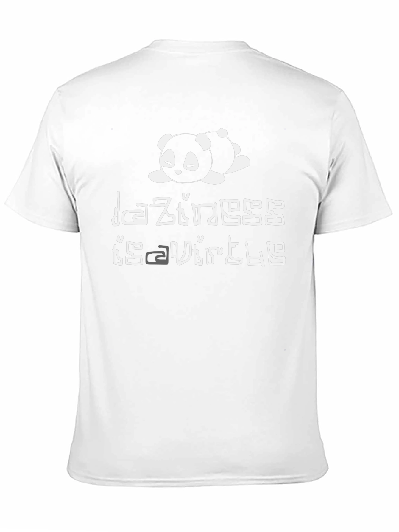 Laziness is Virtue T-Shirt - Panda Graphic Tee