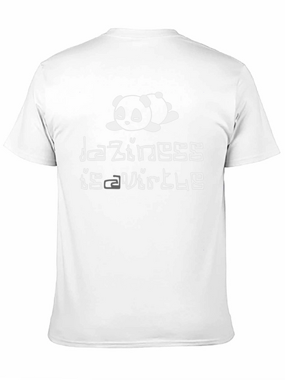 Laziness is Virtue T-Shirt - Panda Graphic Tee