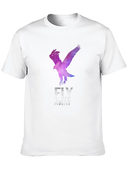 Fly Away Eagle Graphic Tee - Stylish Black T-Shirt