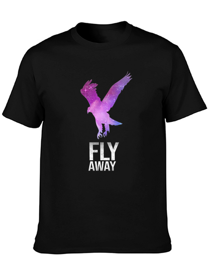 Fly Away Eagle Graphic Tee - Stylish Black T-Shirt