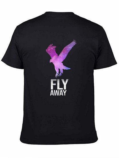 Fly Away Eagle Graphic Tee - Stylish Black T-Shirt