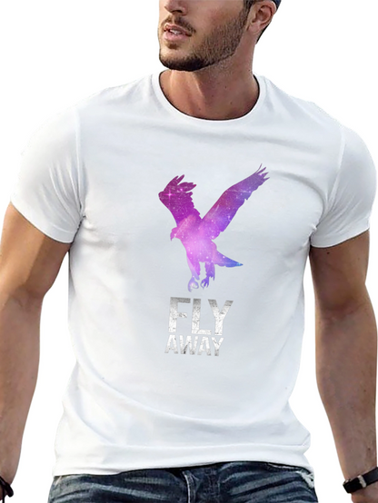 Fly Away Eagle Graphic Tee - Stylish Black T-Shirt