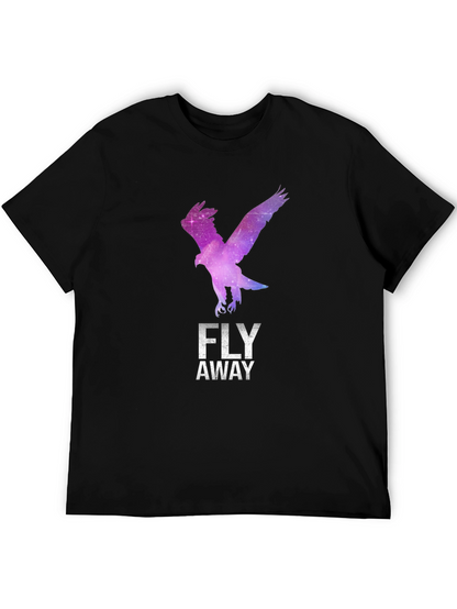 Fly Away Eagle Graphic Tee - Stylish Black T-Shirt