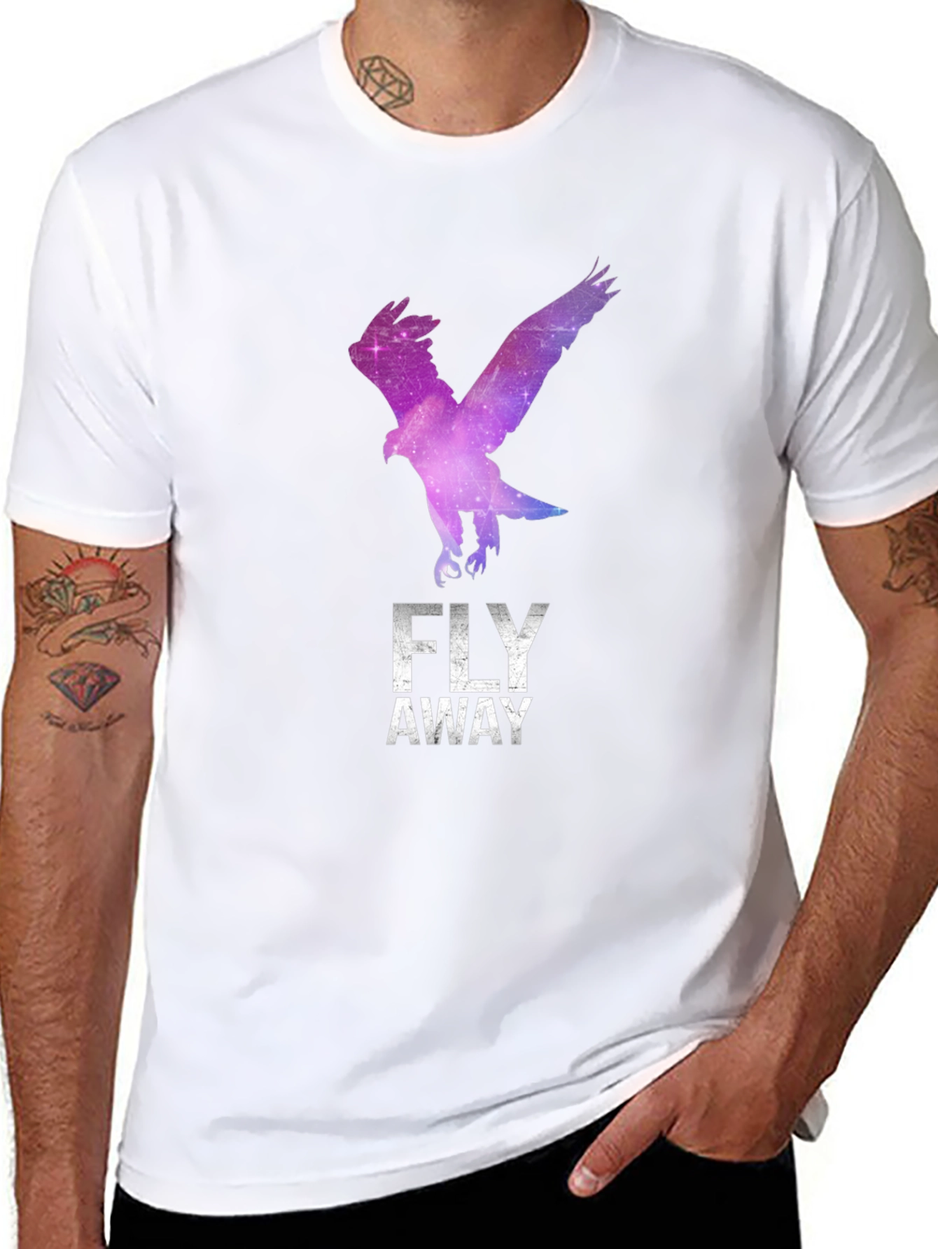 Fly Away Eagle Graphic Tee - Stylish Black T-Shirt