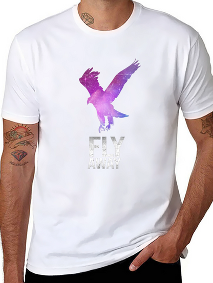Fly Away Eagle Graphic Tee - Stylish Black T-Shirt