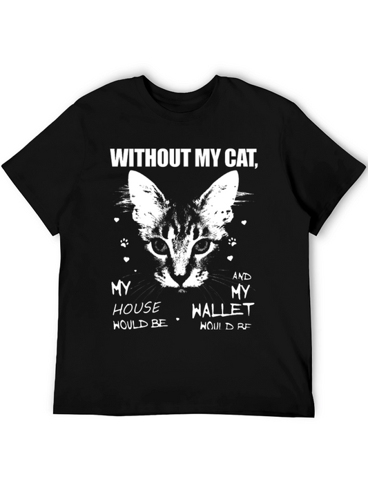 Cat Lover Tee: Without My Cat T-Shirt