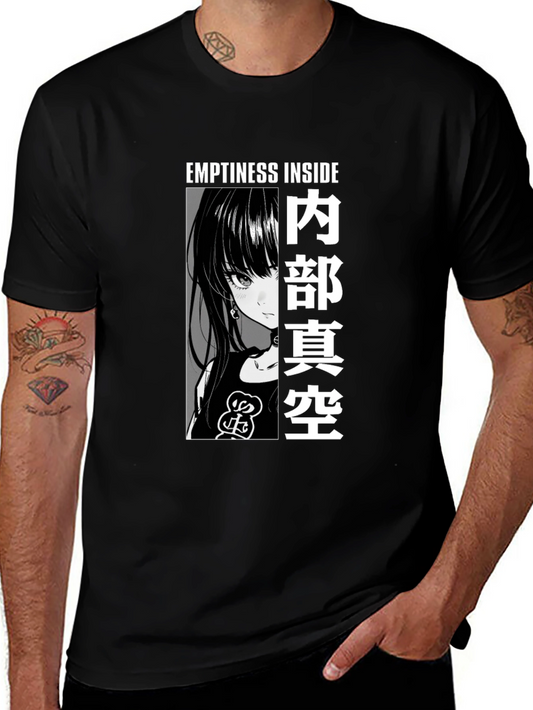 Anime Graphic Tee - Emptiness Inside T-Shirt