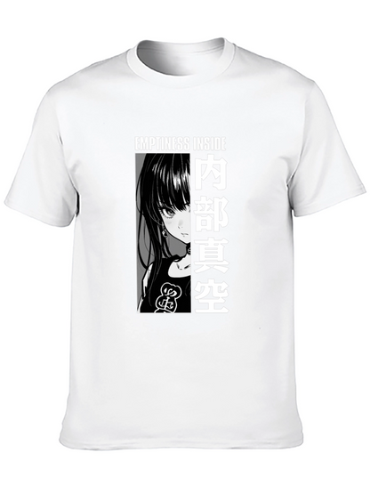 Anime Graphic Tee - Emptiness Inside T-Shirt