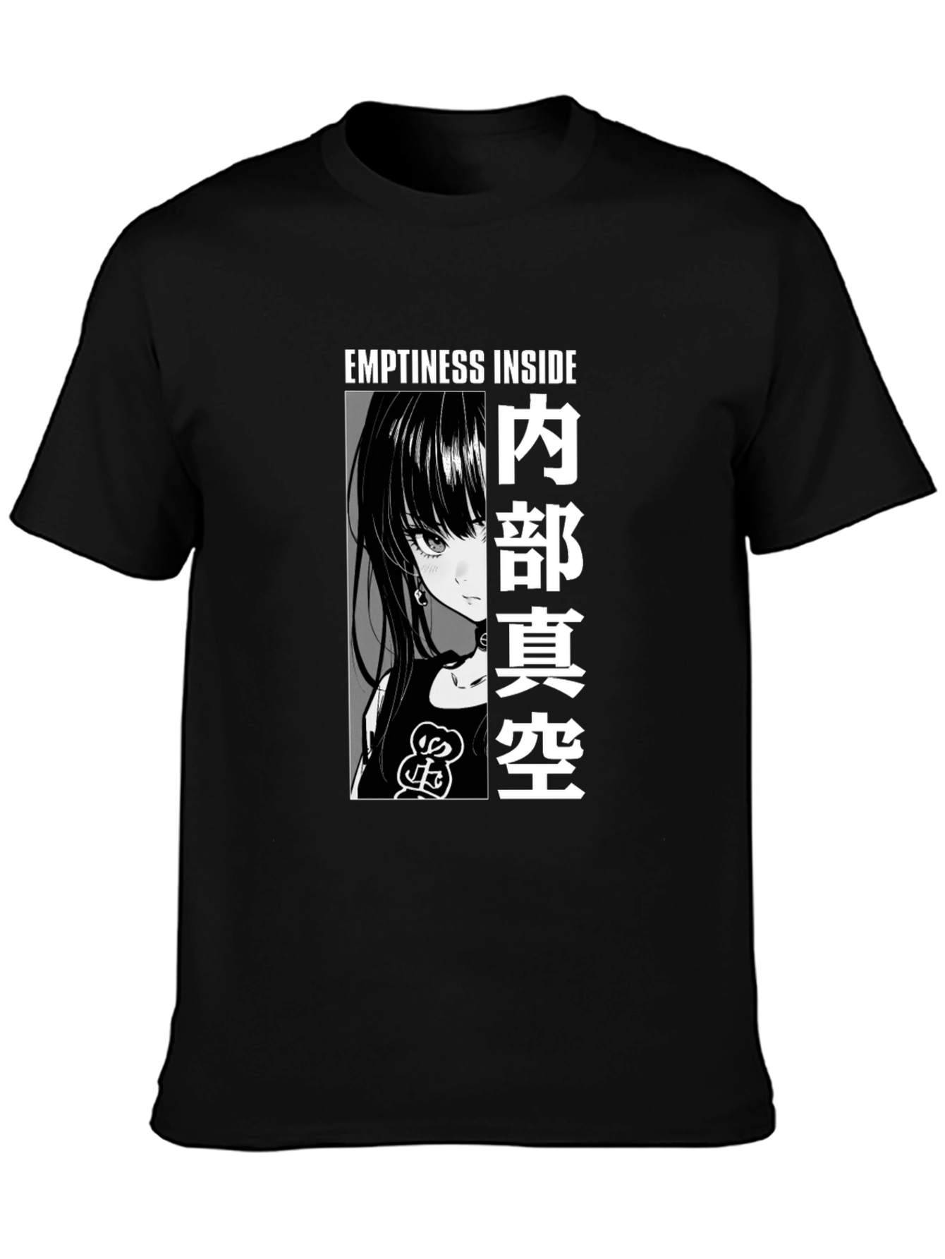 Anime Graphic Tee - Emptiness Inside T-Shirt
