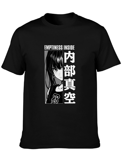 Anime Graphic Tee - Emptiness Inside T-Shirt