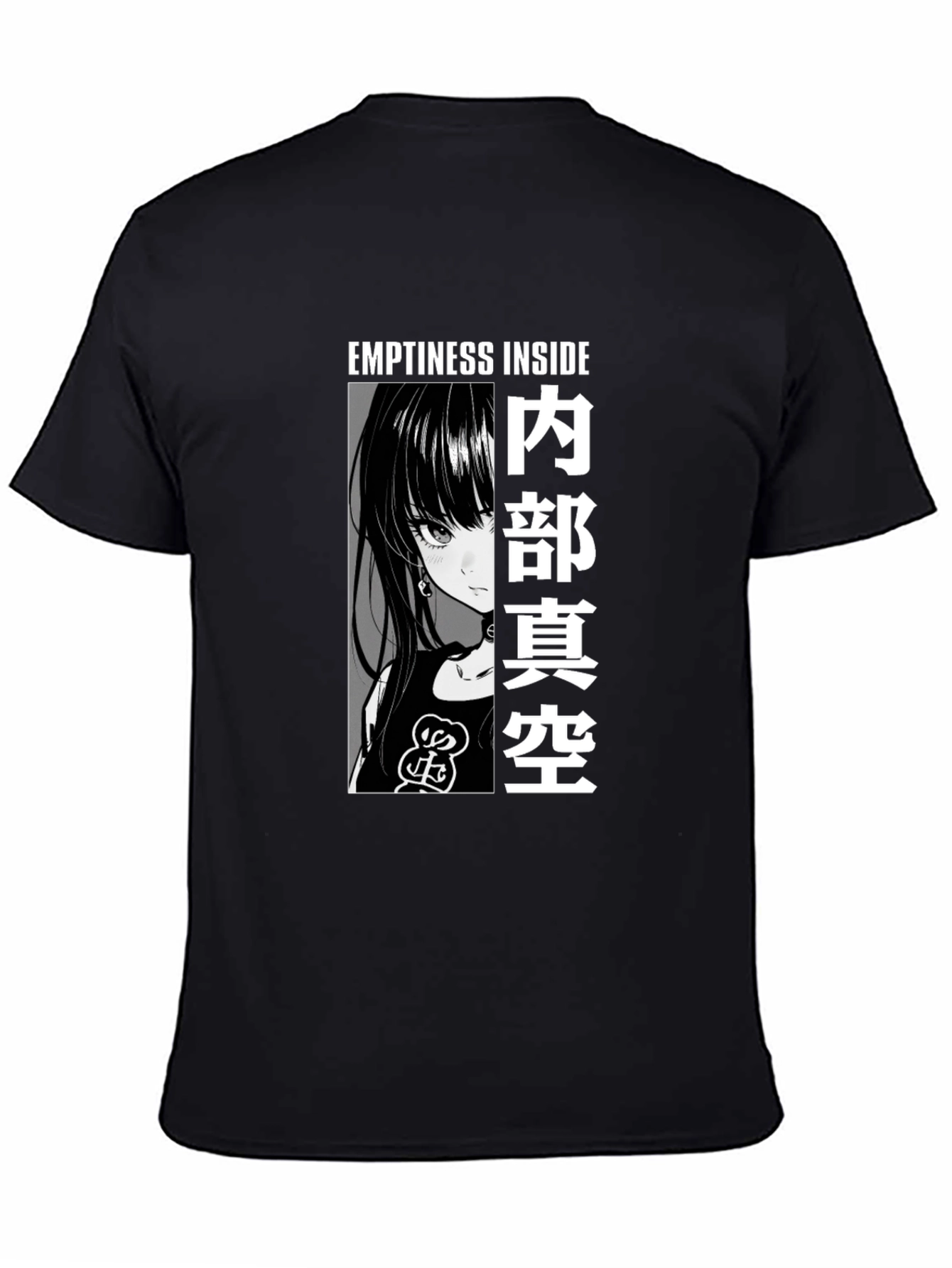 Anime Graphic Tee - Emptiness Inside T-Shirt