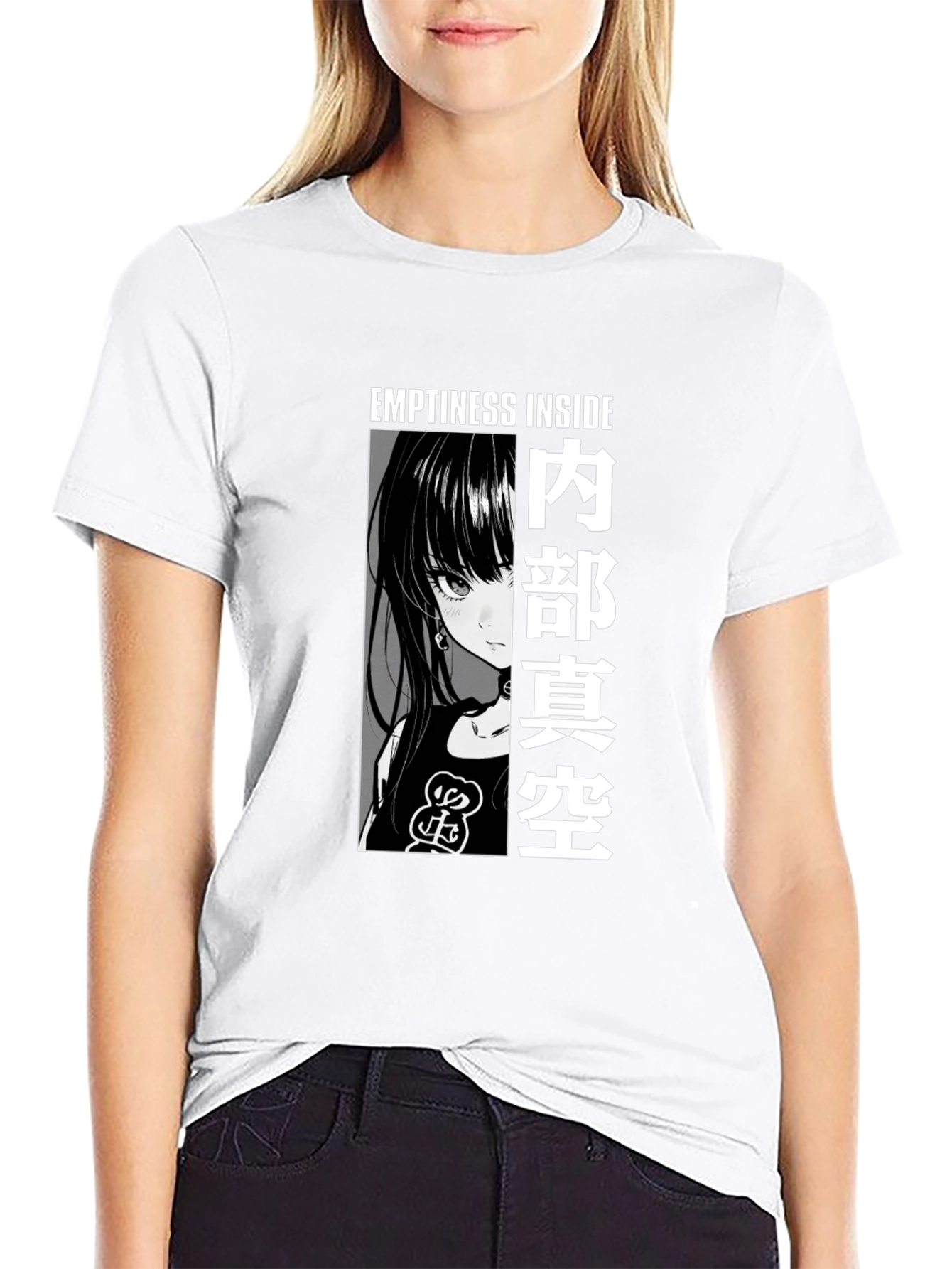 Anime Graphic Tee - Emptiness Inside T-Shirt