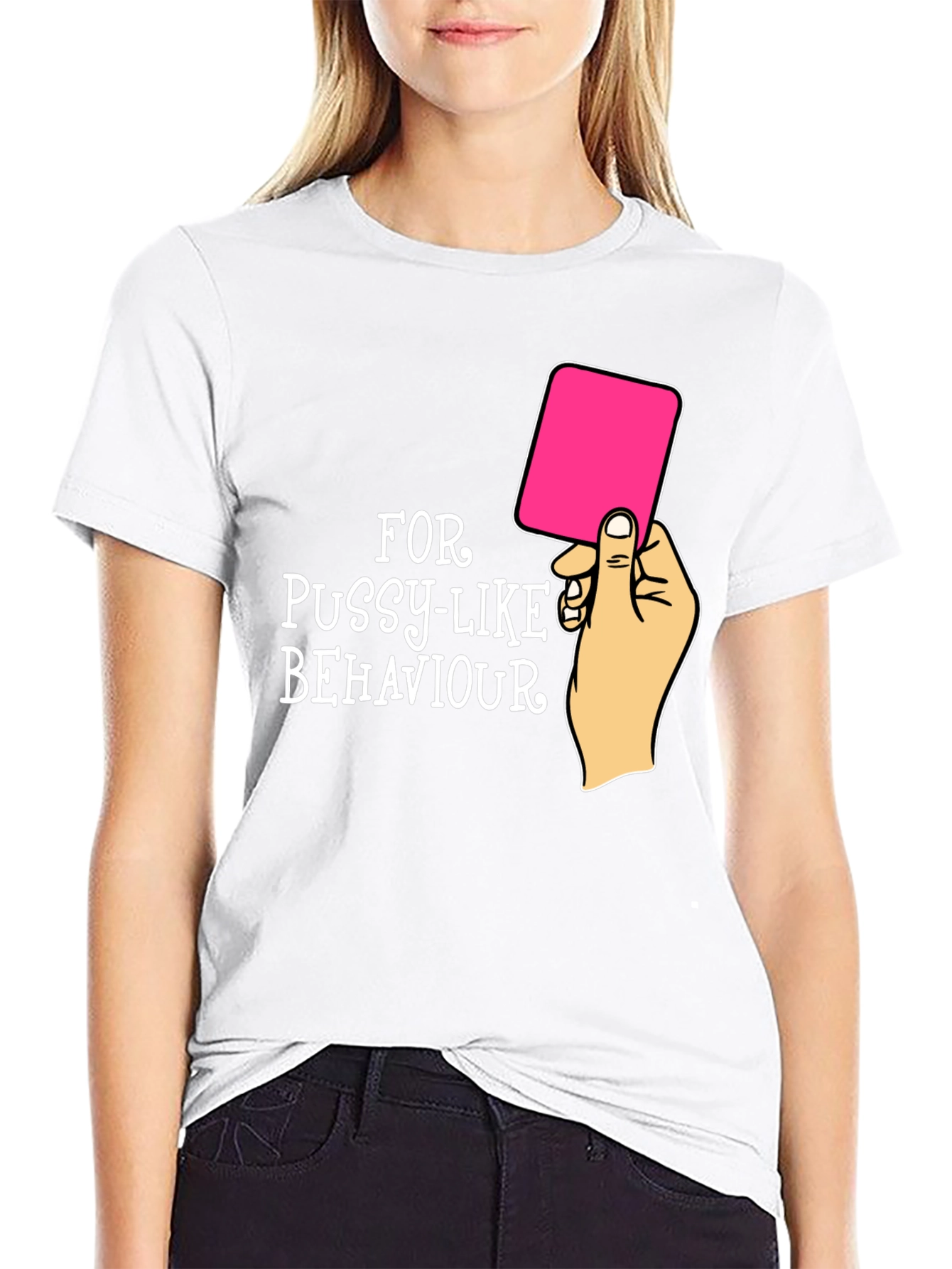 Red Card Warning Funny Graphic Tee
