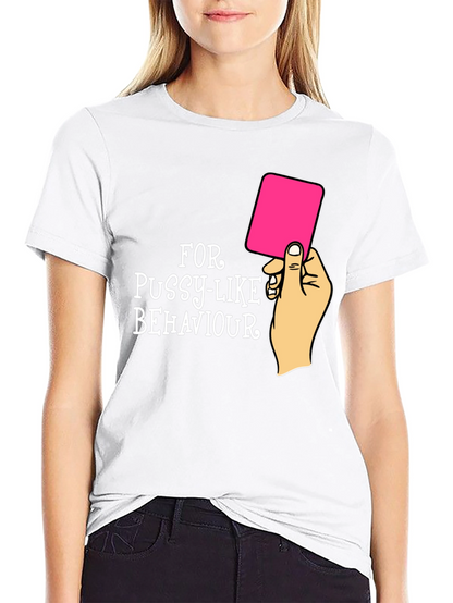 Red Card Warning Funny Graphic Tee