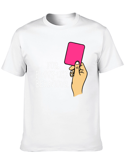 Red Card Warning Funny Graphic Tee