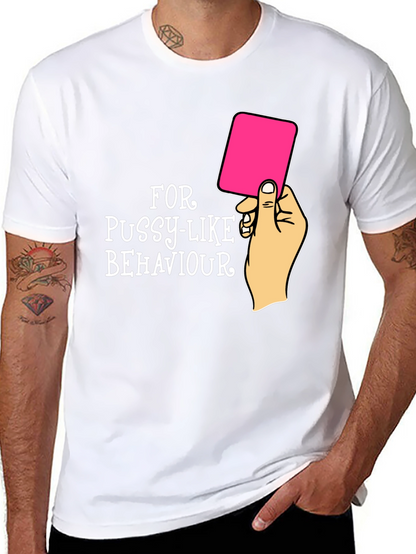 Red Card Warning Funny Graphic Tee