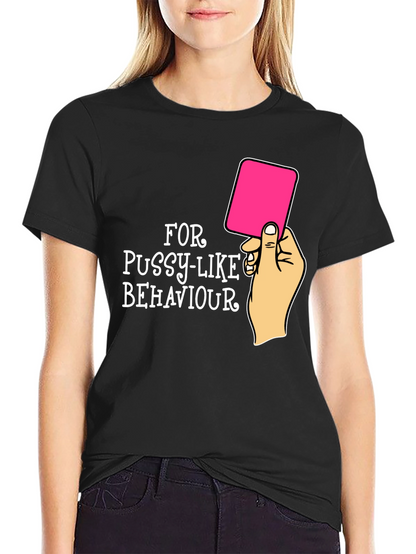 Red Card Warning Funny Graphic Tee