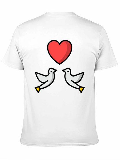 Dove Heart Graphic Tee - Love & Peace T-Shirt