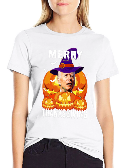 Merry Thanksgiving Biden Pumpkin T-Shirt