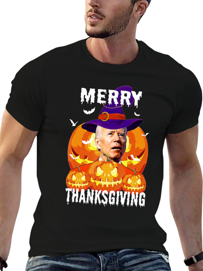 Merry Thanksgiving Biden Pumpkin T-Shirt