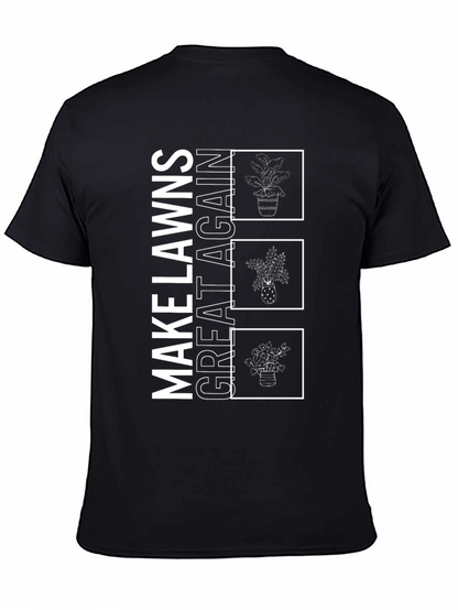 Make Lawns Great Again Graphic Tee - Black