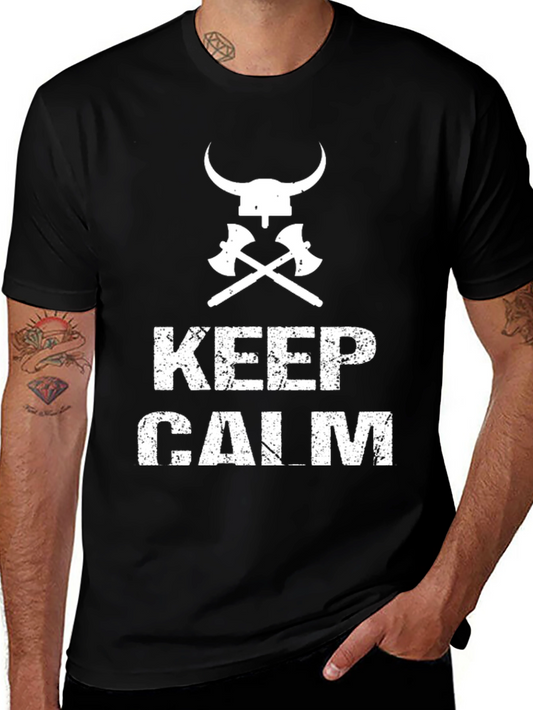 Keep Calm Viking Axe T-Shirt