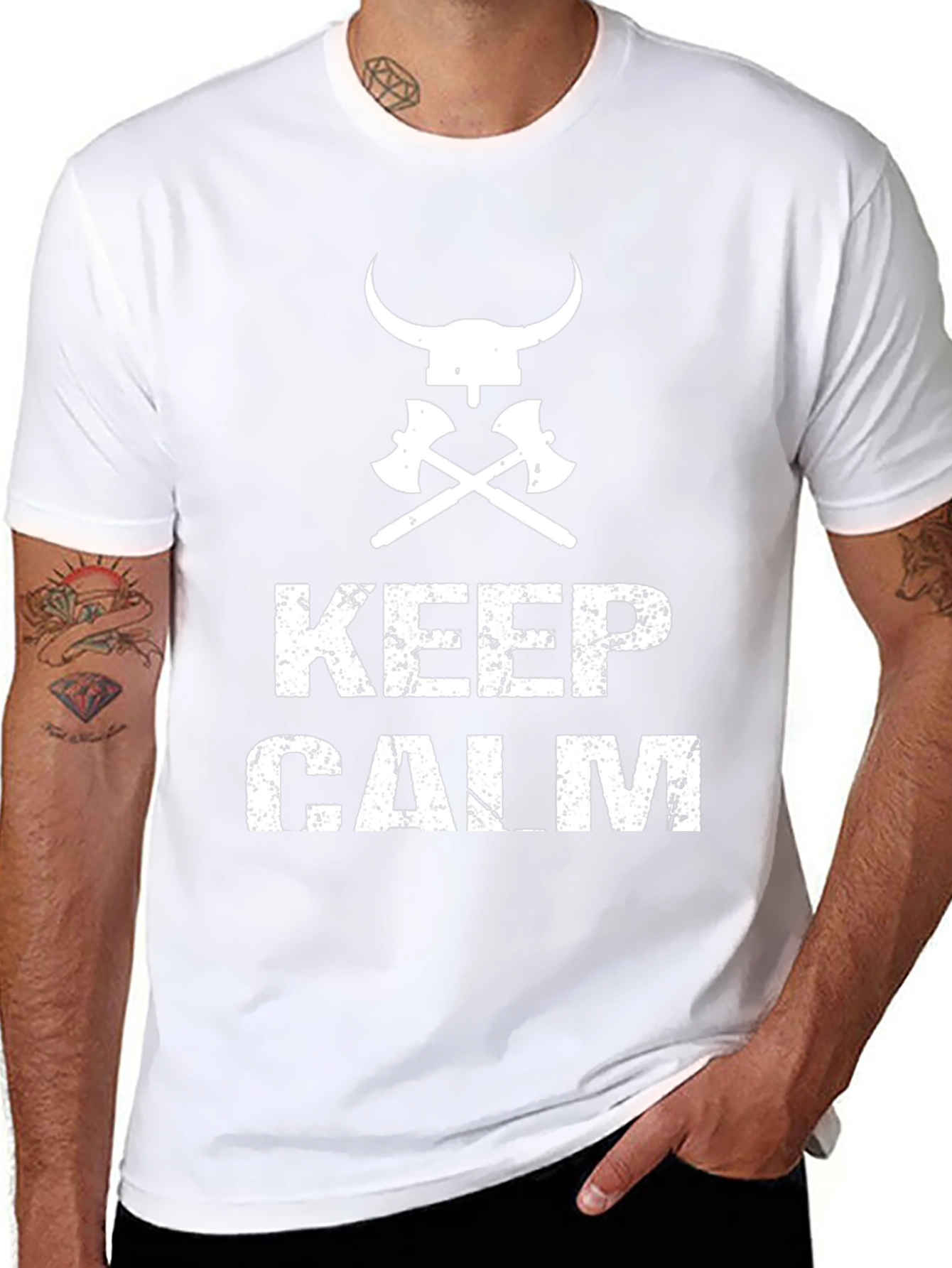 Keep Calm Viking Axe T-Shirt